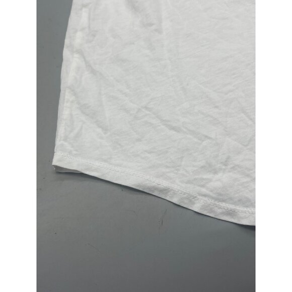 alternative sleeveless sheer shirt white cotton athletic size small READ - Picture 3 of 5